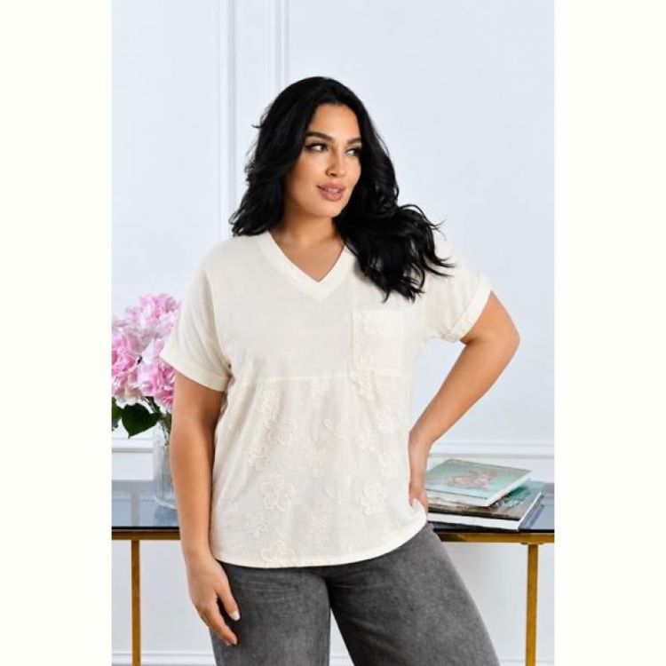 Купить Футболка LeVisha 26121 l.beige на obuv-plus.com.ua