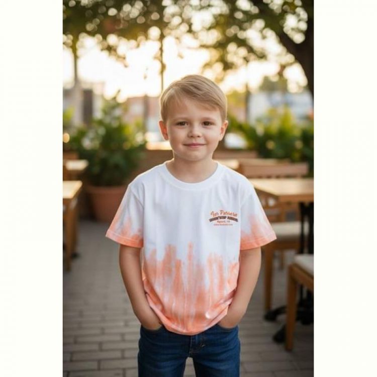 Купить Футболка Delfinka 6001 white-orange на obuv-plus.com.ua