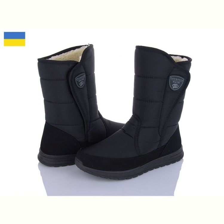 Купить Дутики Lvovbaza Progress 4234 чорний на obuv-plus.com.ua