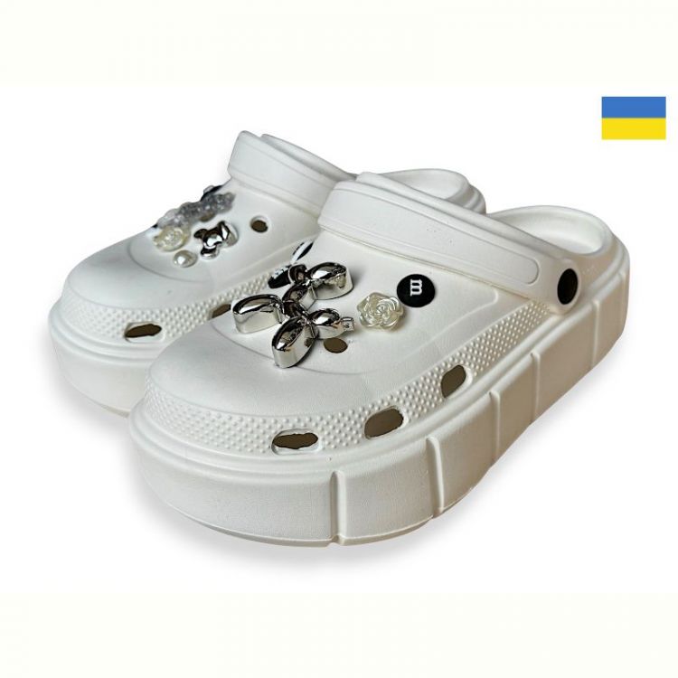 Купить Кроксы Progress 152-2-6 білий на obuv-plus.com.ua
