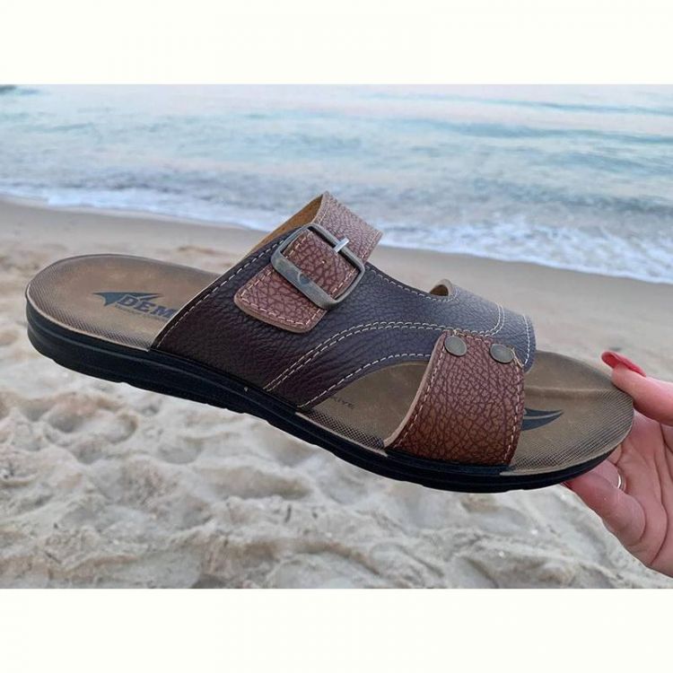 Купить Шлепанцы Malibu 6834 brown-camel на obuv-plus.com.ua