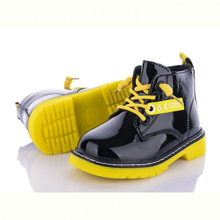 Купить Ботинки Clibee GP708A black-yellow на obuv-plus.com.ua
