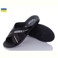 Купить Шлепанцы Demur TRK26-2-007 чорний-білий на obuv-plus.com.ua
