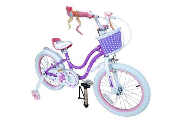 Купить RB16G-1-ВЕЛОСИПЕД ДИТЯЧИЙ ROYAL BABY STARGIRL ФІОЛЕТОВИЙ 16 ДЮЙМІВ на obuv-plus.com.ua