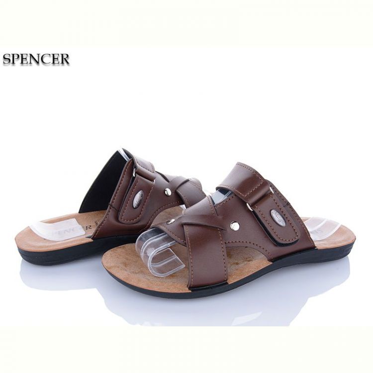 Купить Шлепанцы Spencer 2402 коричневий на obuv-plus.com.ua