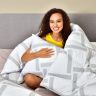 Купить Набор подушек 2 шт 50x70 Elegantly IDEIA подушка с молнией, искусственный лебяжий пух, мягкая подушка на obuv-plus.com.ua