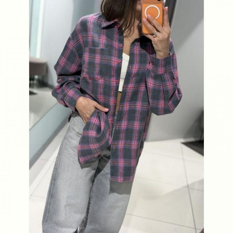 Купить Рубашка Comod 225 grey-fuchsia на obuv-plus.com.ua