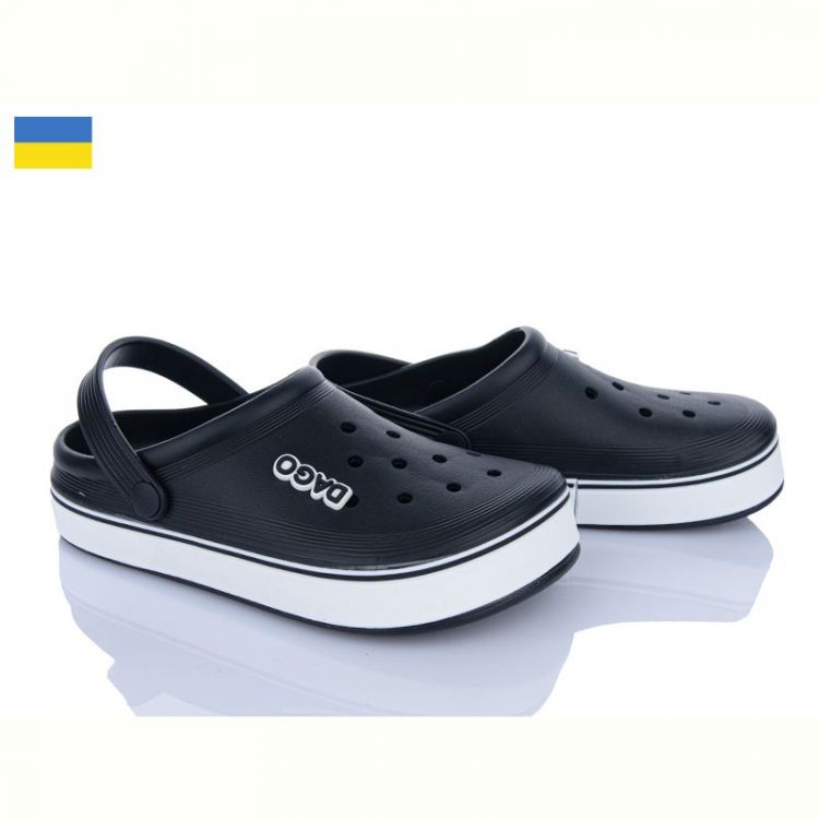 Купить Кроксы Golden Lion 419 чорний на obuv-plus.com.ua