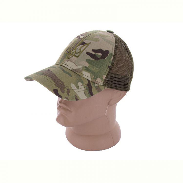 Купить Кепка Viola V21 сітка-тризуб khaki на obuv-plus.com.ua