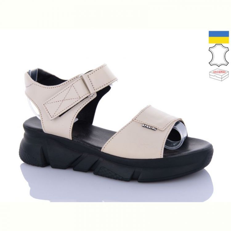 Купить Босоножки Sali 1704-1 бежевий чор-п. на obuv-plus.com.ua
