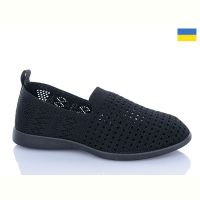 Купить Слипоны DeMur 6727  чорний на obuv-plus.com.ua