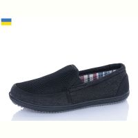 Купить Слипоны Успіх Verta T9 чорний на obuv-plus.com.ua