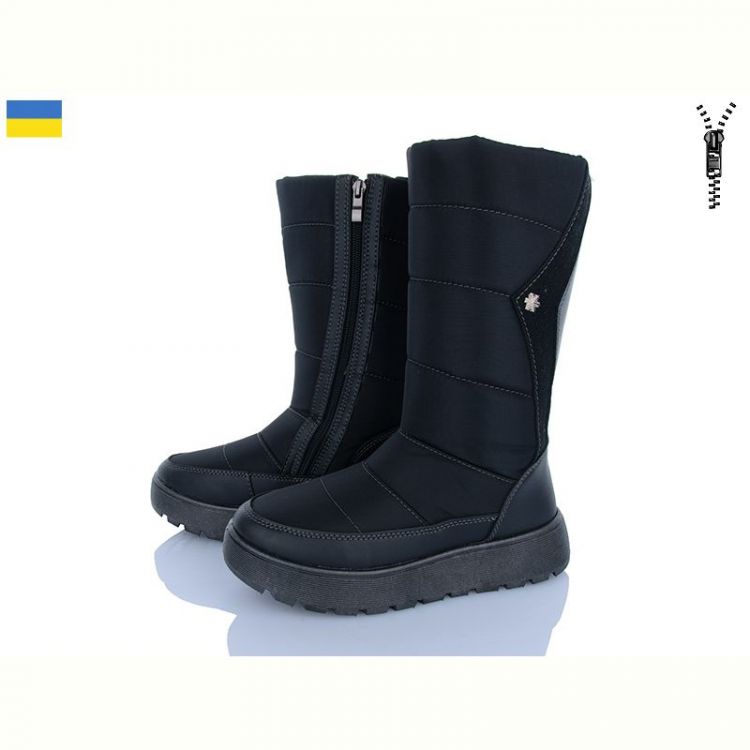 Купить Дутики Paolla 1601 чорний на obuv-plus.com.ua
