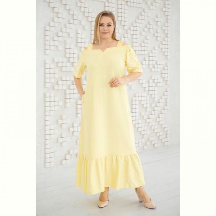 Купить Платье Romeo life RL1009 yellow на obuv-plus.com.ua