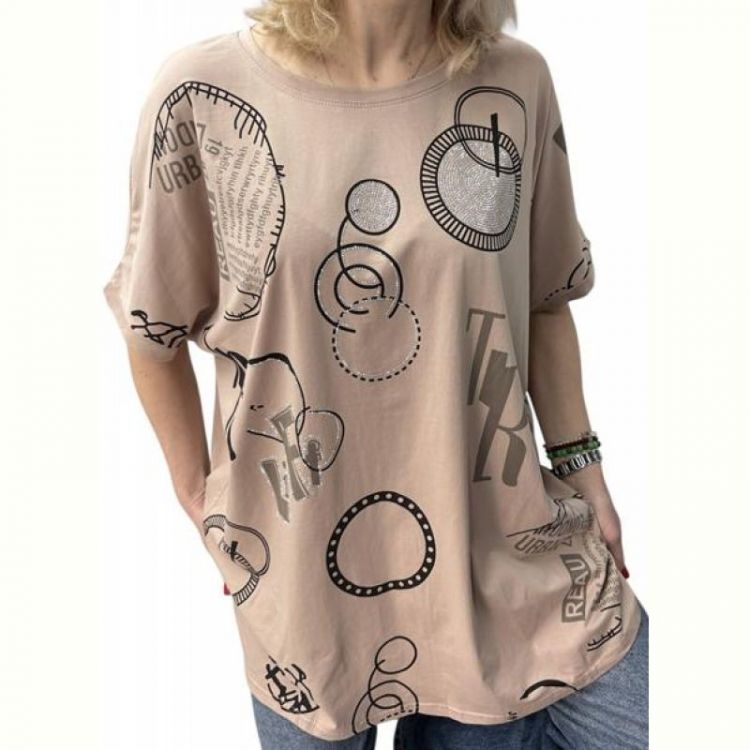 Купить Футболка LeVisha 26014 beige на obuv-plus.com.ua