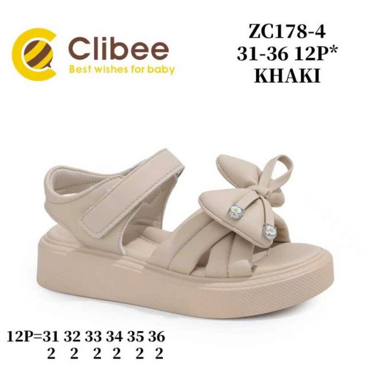 Купить Босоножки Clibee Ap-ZC178-4 Khaki на obuv-plus.com.ua