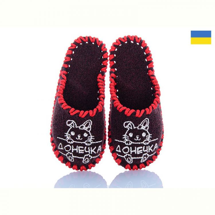 Купить Тапочки Vends 035Д бордовий на obuv-plus.com.ua
