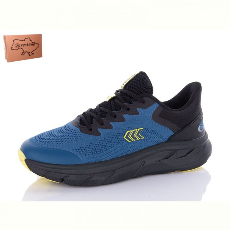 Купить Кроссовки Restime EML24028 navy-yellow на obuv-plus.com.ua
