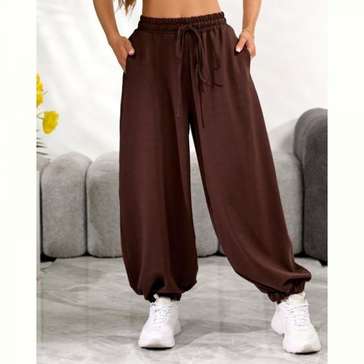 Купить Штаны спорт Arina 1698 brown на obuv-plus.com.ua