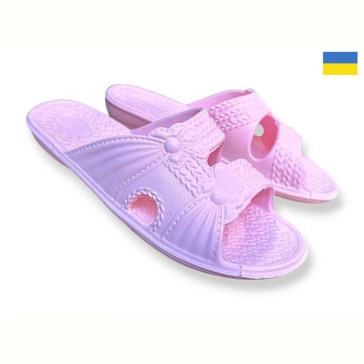 Купить Шлепанцы Rai Shoes 24-14 пудра на obuv-plus.com.ua