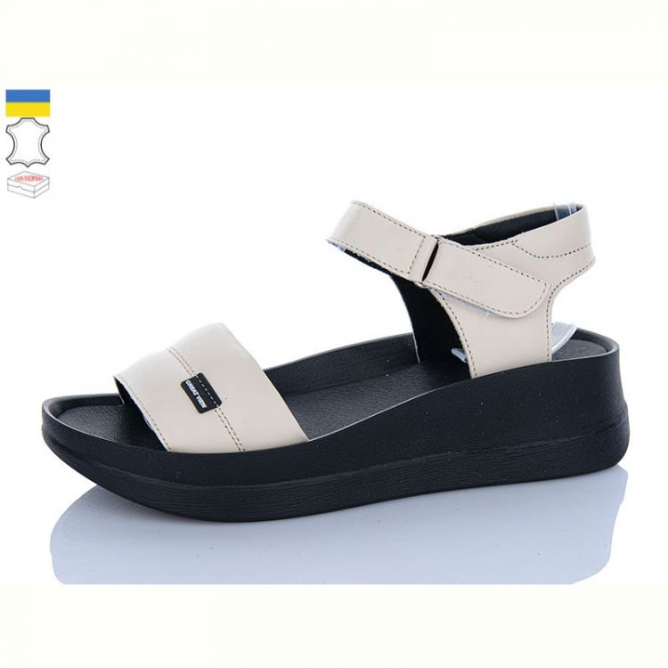 Купить Босоножки Sali 1708-2 бежевий чор-п. на obuv-plus.com.ua