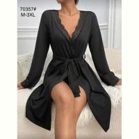 Купить Халат Brilliant B70357 black на obuv-plus.com.ua