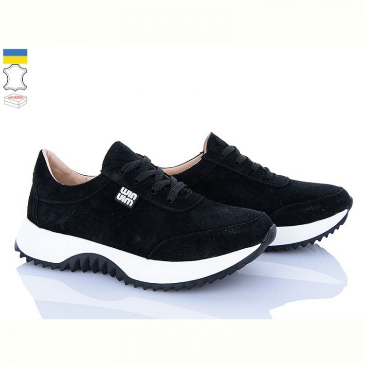 Купить Кроссовки A.N.I.One 50643 чорний замш на obuv-plus.com.ua