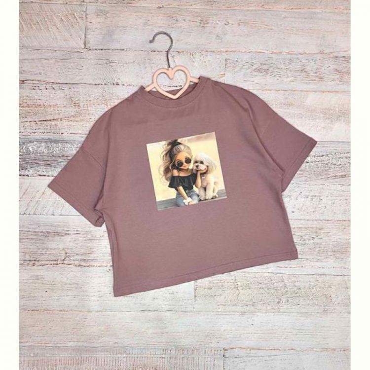 Купить Футболка LiMa kids LM36 brown на obuv-plus.com.ua