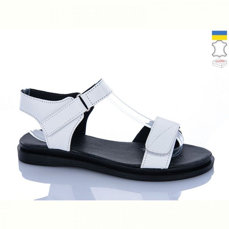 Купить Босоножки Sali 13 білий чор-п. на obuv-plus.com.ua