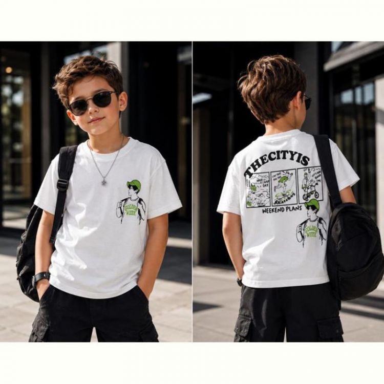 Купить Футболка Major 3712 white-green на obuv-plus.com.ua