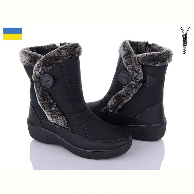 Купить Дутики Paolla 226 чорний на obuv-plus.com.ua