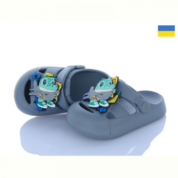 Купить Кроксы Golden Lion 336 сірий на obuv-plus.com.ua