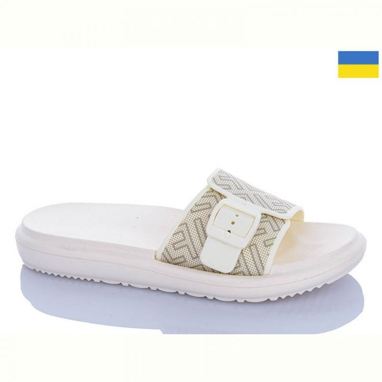 Купить Шлепанцы Gipanis Гіпаніс Ж841 фенді-кремовий на obuv-plus.com.ua