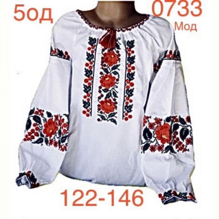 Купить Вышиванка Надийка ND874-0733 white на obuv-plus.com.ua