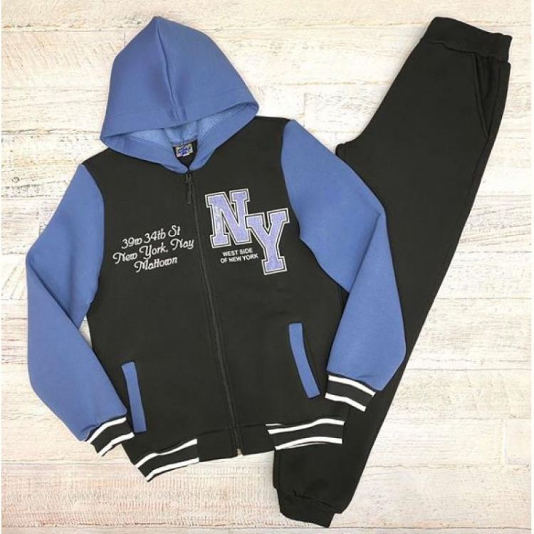 Купить Костюм спорт LiMa kids 2319 black-l.blue на obuv-plus.com.ua