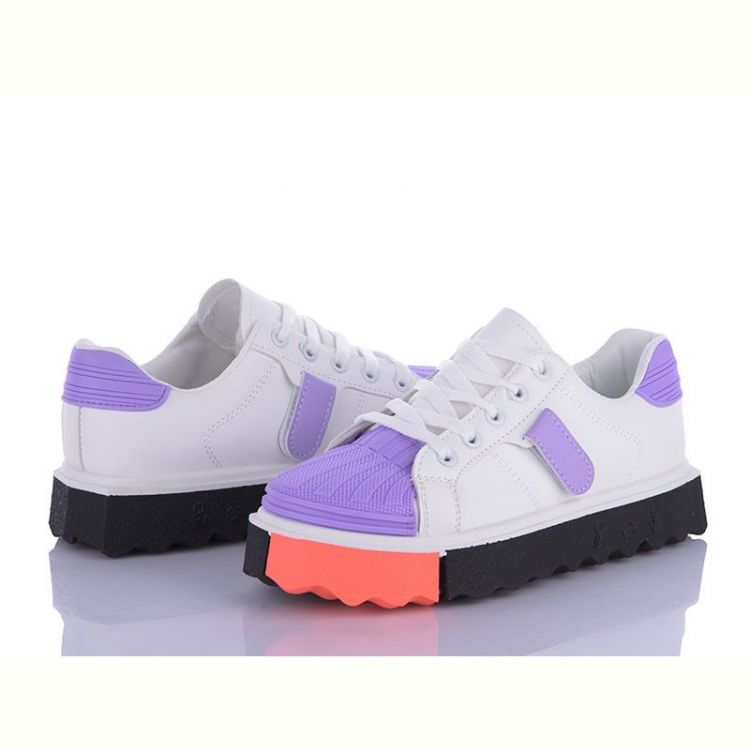 Купить Кроссовки Башили A008 white-purple на obuv-plus.com.ua