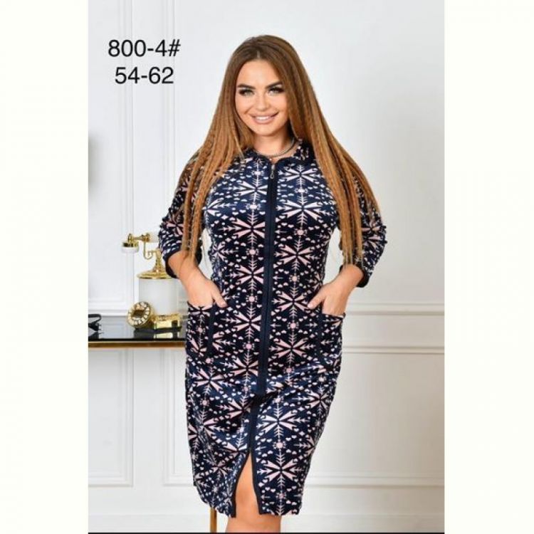 Купить Халат Fili Wear 800-4 navy на obuv-plus.com.ua