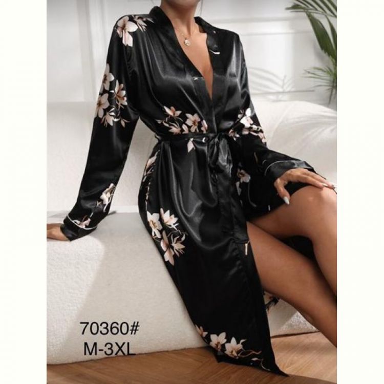 Купить Халат Estima 70360 black на obuv-plus.com.ua