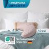 Купить Подушка Balance эргономичная 46х24х10 см IDEIA для шеи, головы и спины, антиаллергенная, с вышивкой на obuv-plus.com.ua