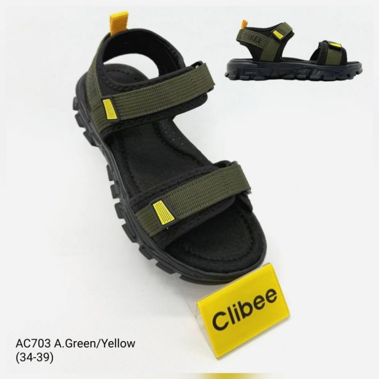 Купить Босоножки Clibee Ap-AC703 A.Green-Yellow на obuv-plus.com.ua
