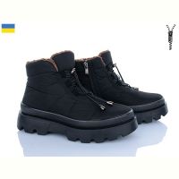 Купить Ботинки Progress 5403 хутро чор-коричневий на obuv-plus.com.ua