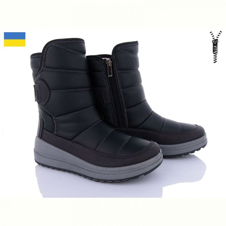 Купить Дутики Львов База Paolla 463-6113 чорний на obuv-plus.com.ua