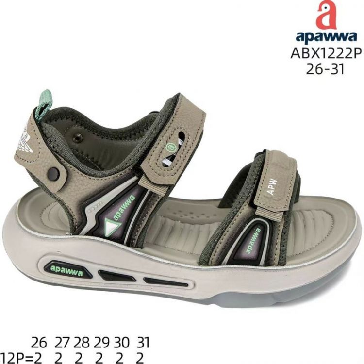 Купить Босоножки Apawwa AM-ABX1222 khaki на obuv-plus.com.ua