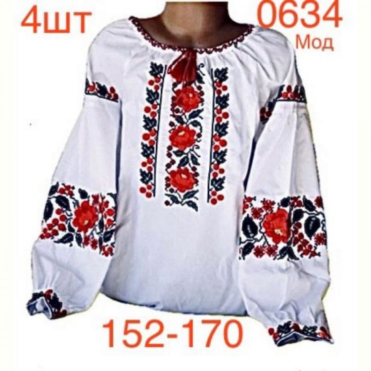 Купить Вышиванка Надийка ND870-0634 white на obuv-plus.com.ua