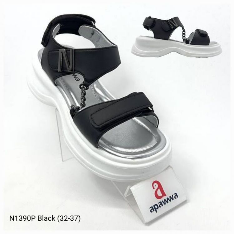 Купить Босоножки Apawwa Ap-N1390P black на obuv-plus.com.ua