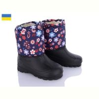 Купить Сапоги Demur СПП квітка синій-2025 на obuv-plus.com.ua