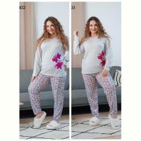 Купить Пижама Vehuiah 130402 grey-crimson на obuv-plus.com.ua