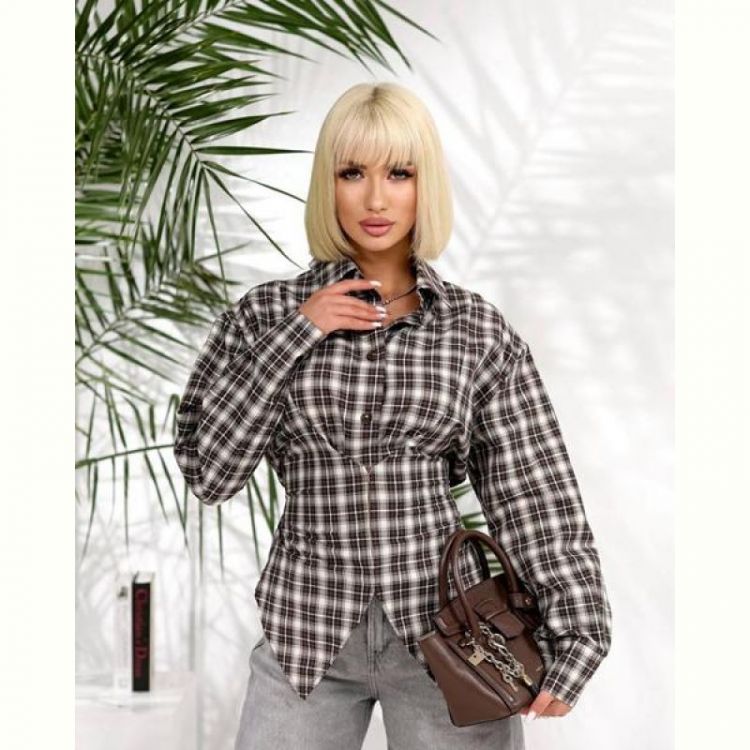 Купить Рубашка Lelis 1090-1 brown на obuv-plus.com.ua