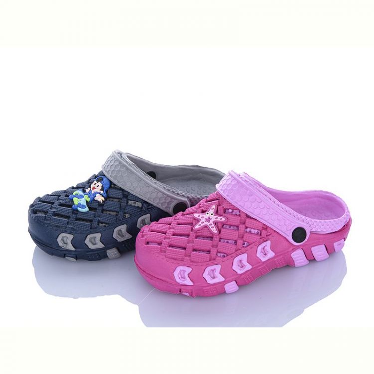Купить Кроксы Super Gear 02A-6301 fuchsia-grey mix на obuv-plus.com.ua