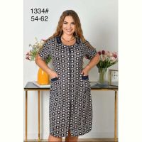 Купить Халат Brilliant 1334 navy-beige на obuv-plus.com.ua